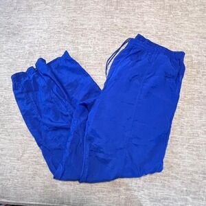 Vintage Reebok Nylon Track Pants Blue Size M‎ Made in Taiwan 80s 90s Retro